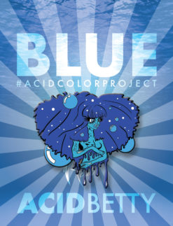 BLUE - 2 Inch Enamel Pin