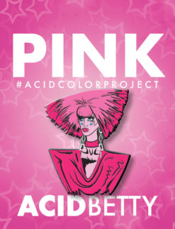 PINK - 2 Inch Enamel Pin