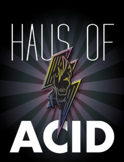 BLACK Haus of Acid - Rainbow Alloy- 2.5 Inch Enamel Pin