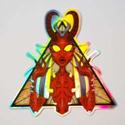 Devil's in the Details Holographic Sticker by William Scott