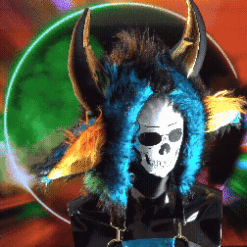 SINAMATIC STATIC // Turquoise + Gold ORANGE DETAILS (1 of 1)