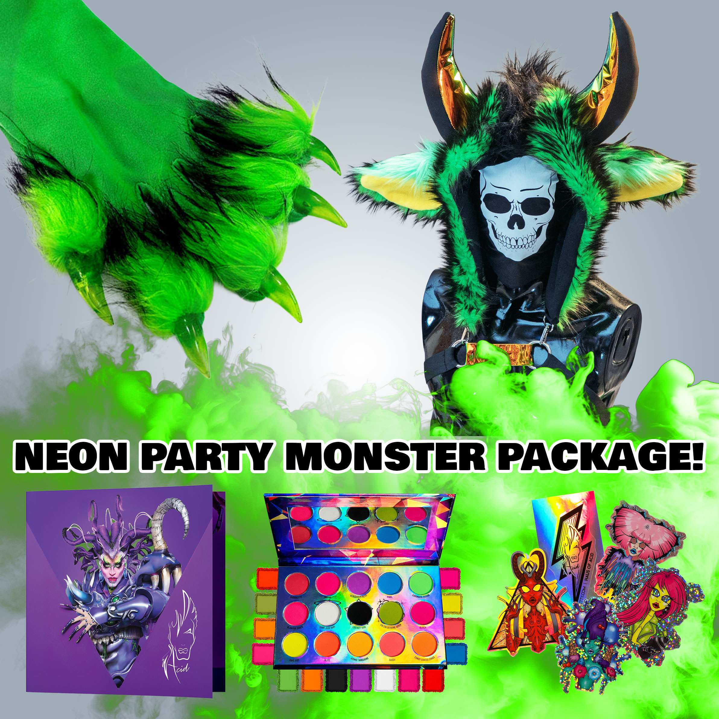 ⚡NAILZ & HOODZ PACKAGE✨ VENOM KISS // Acid Green